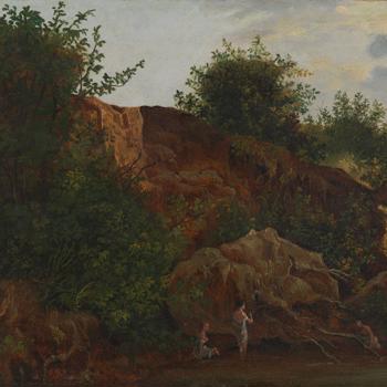 Landscape with Figures bathing