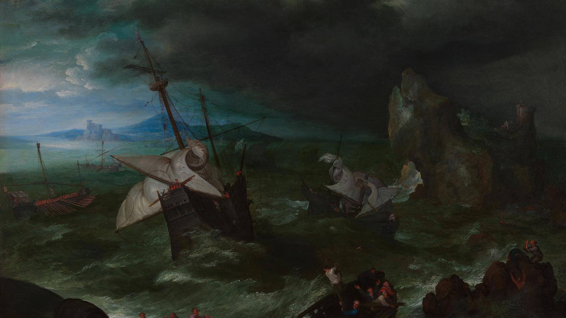 A Sea Storm by Jan Brueghel the Elder