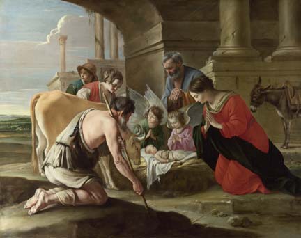 Le Nain Brothers, The Adoration of the Shepherds, about 1640