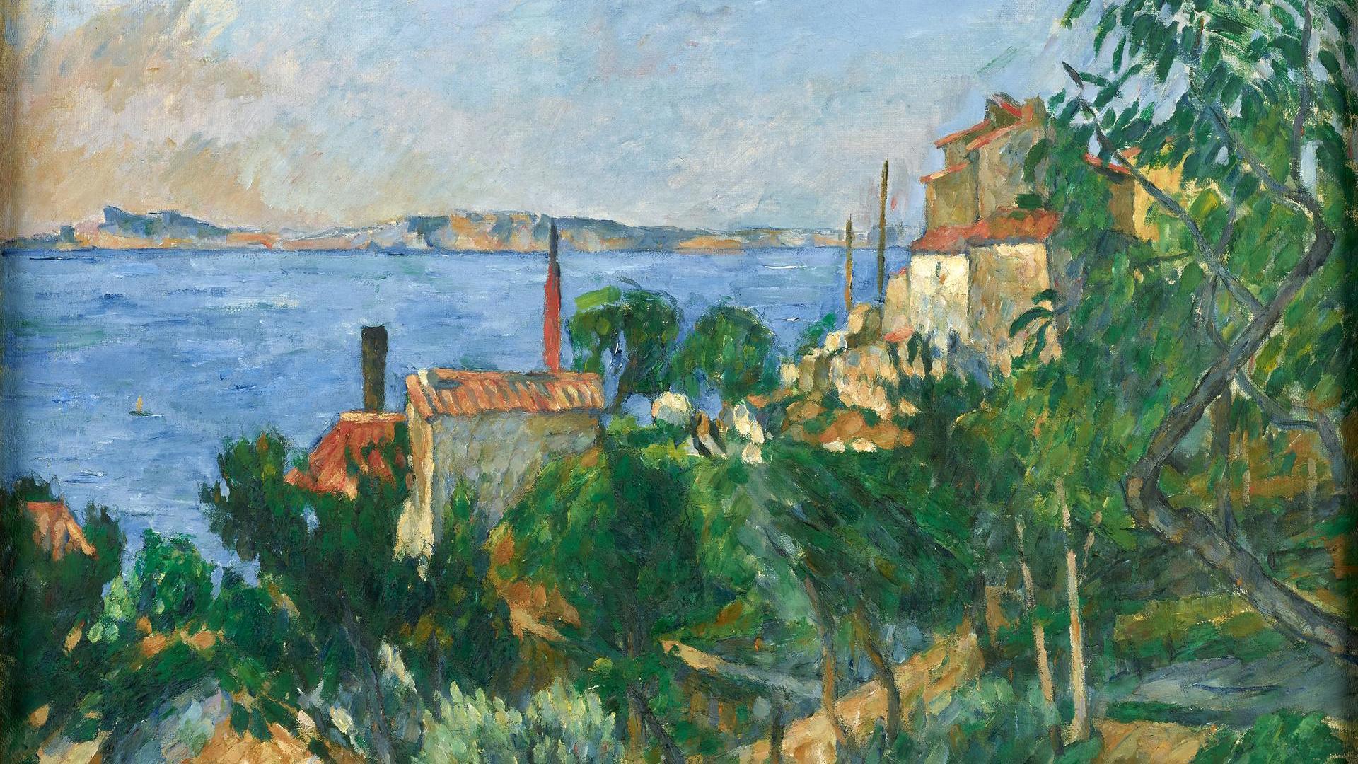The Sea at L'Estaque by Paul Cézanne