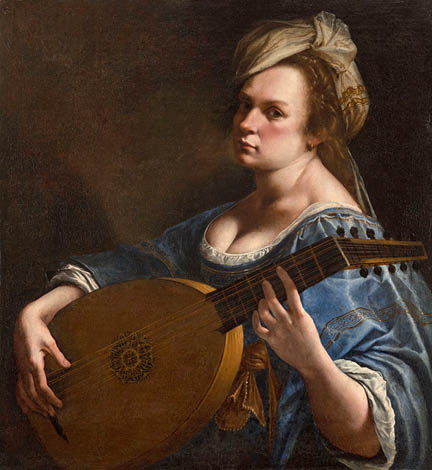 Artemisia Gentileschi, Self-Portrait as a Lute Player, c. 1615-18 © Wadsworth Atheneum Museum of Art