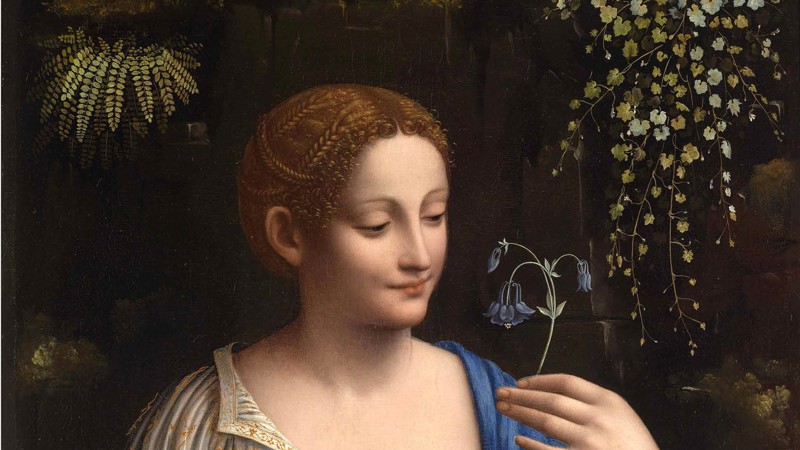 Francesco Melzi, 'Flora', about 1520 © The State Hermitage Museum, St. Petersburg, 2019. Photo: Vladimir Terebenin