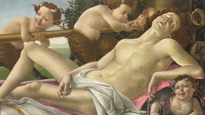 Sandro Botticelli: Detalle de 'Venus y Marte' (hacia 1485). © The National Gallery, Londres.