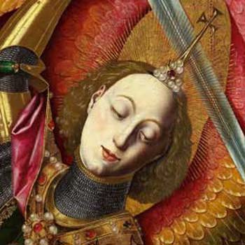 In detail: Saint Michael Triumphs over the Devil