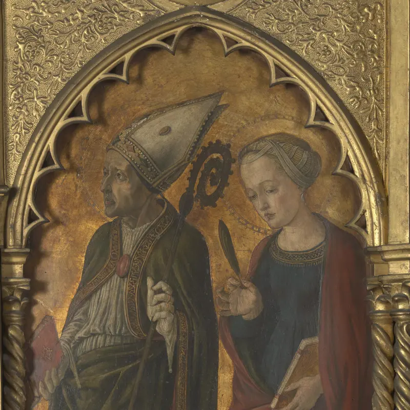 A Bishop (Donatus?) and a Female Martyr (Antilla?)