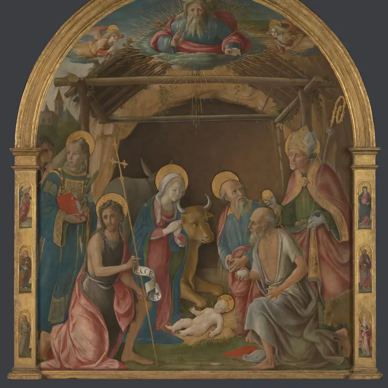 The Nativity with Saints