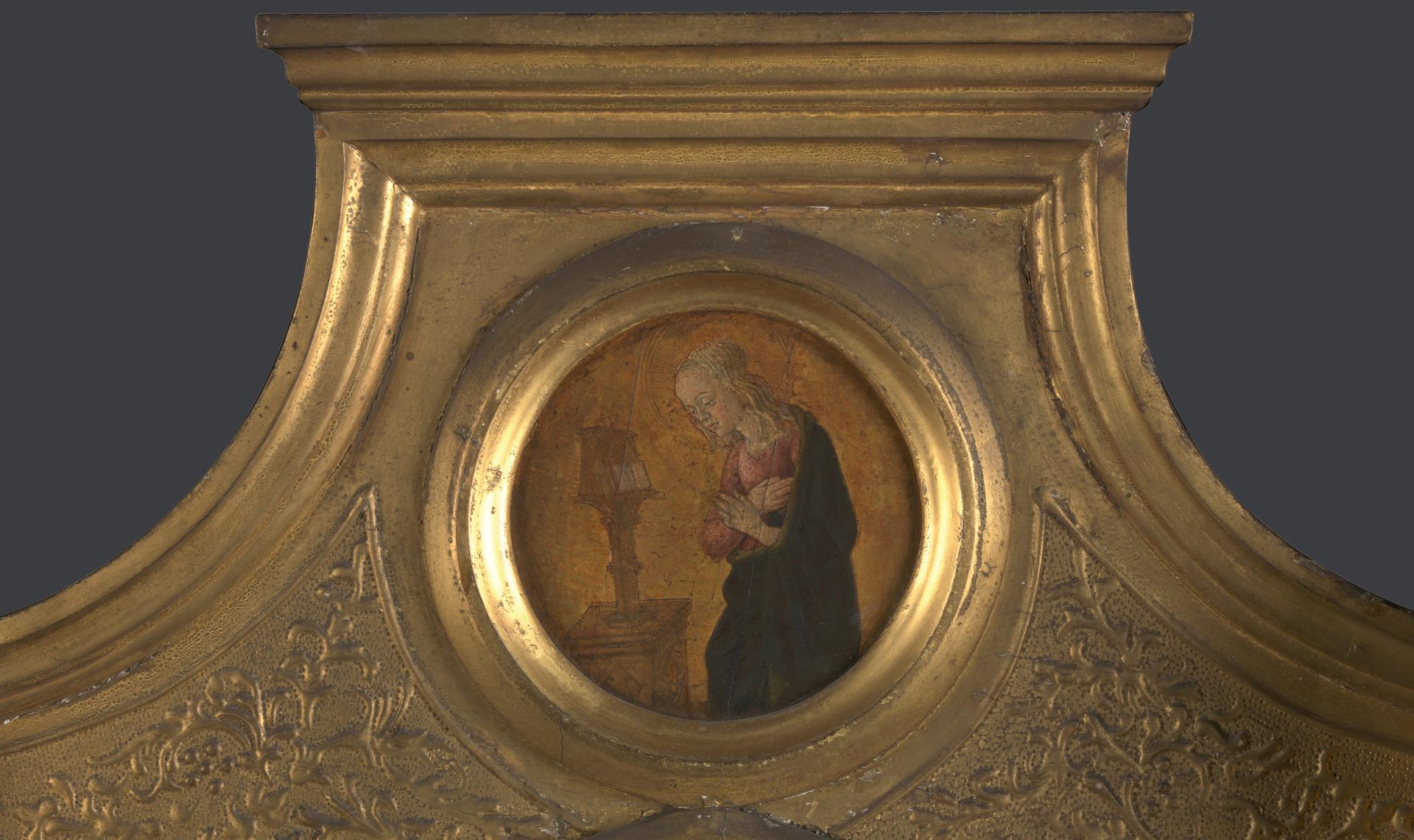 The Annunciate Virgin: Frame Roundel (right)