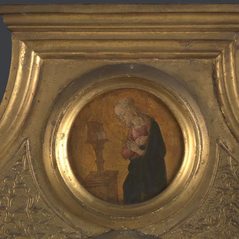 The Annunciate Virgin: Frame Roundel (right)