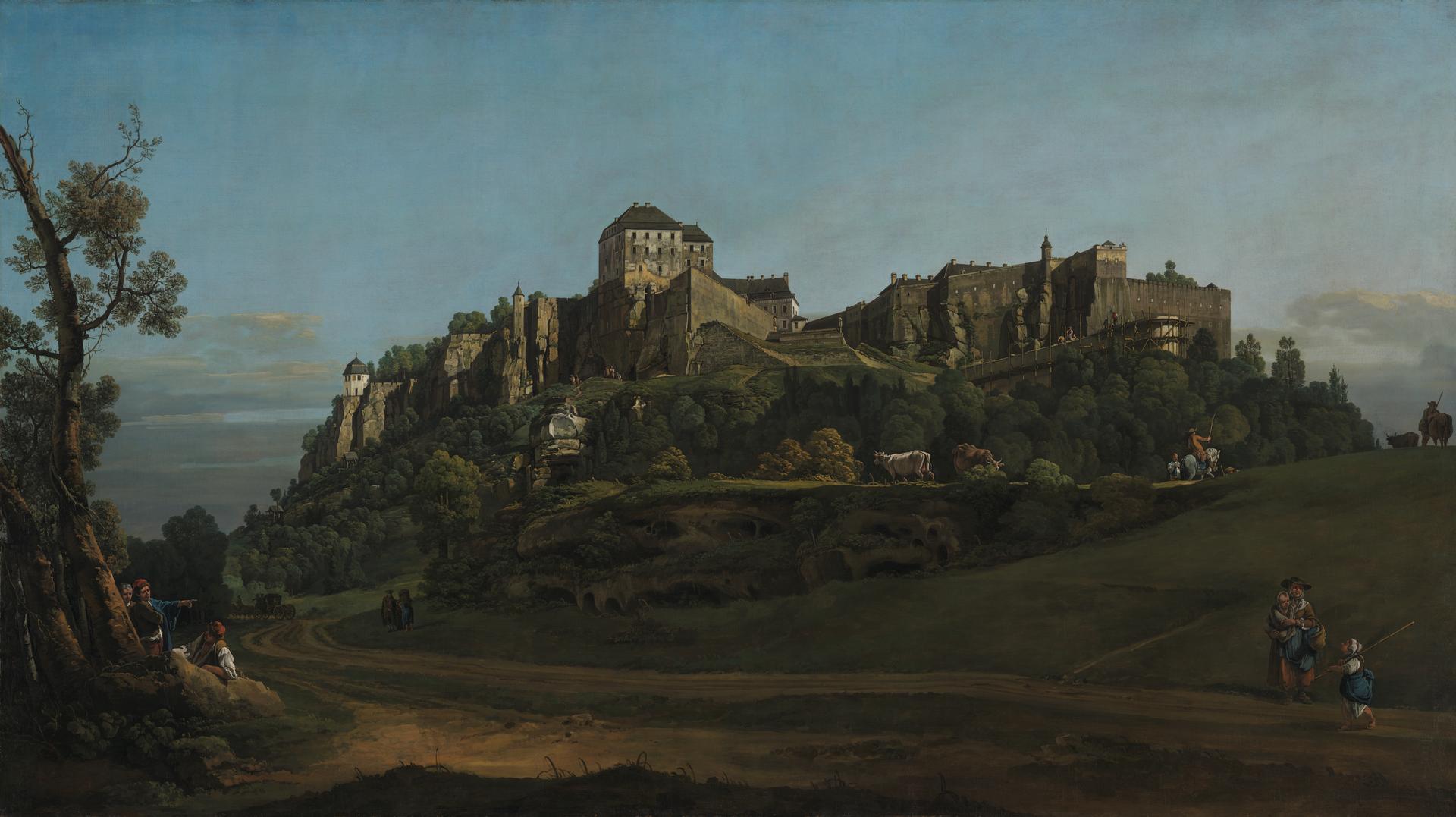 The Fortress of Königstein from the North
