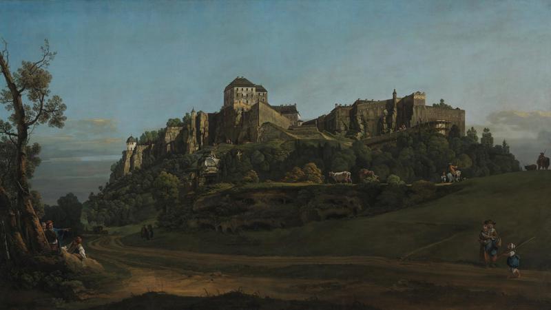 Bernardo Bellotto, 'The Fortress of Königstein from the North', 1756-8