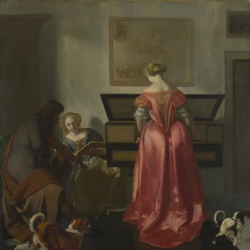 Two Women and a Man making Music