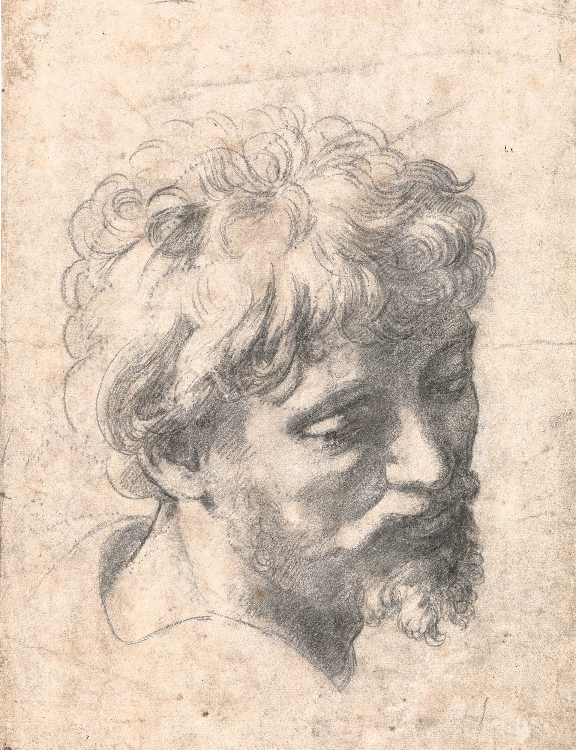 Raphael, 'Study for the Head of an Apostle in the Transfiguration' © Private Collection