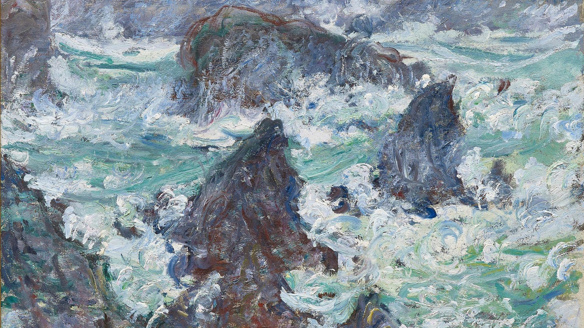 Claude Monet | Storm at Belle-Ile | L1285 | National Gallery, London