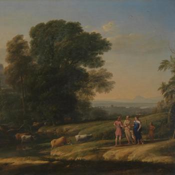 Landscape with Cephalus and Procris reunited by Diana