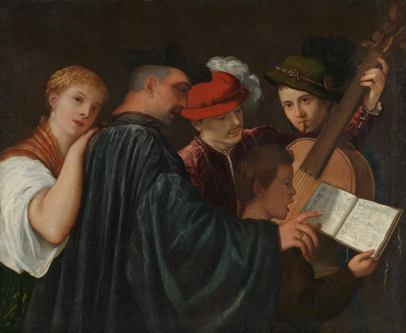 The Music Lesson by Possibly by Titian