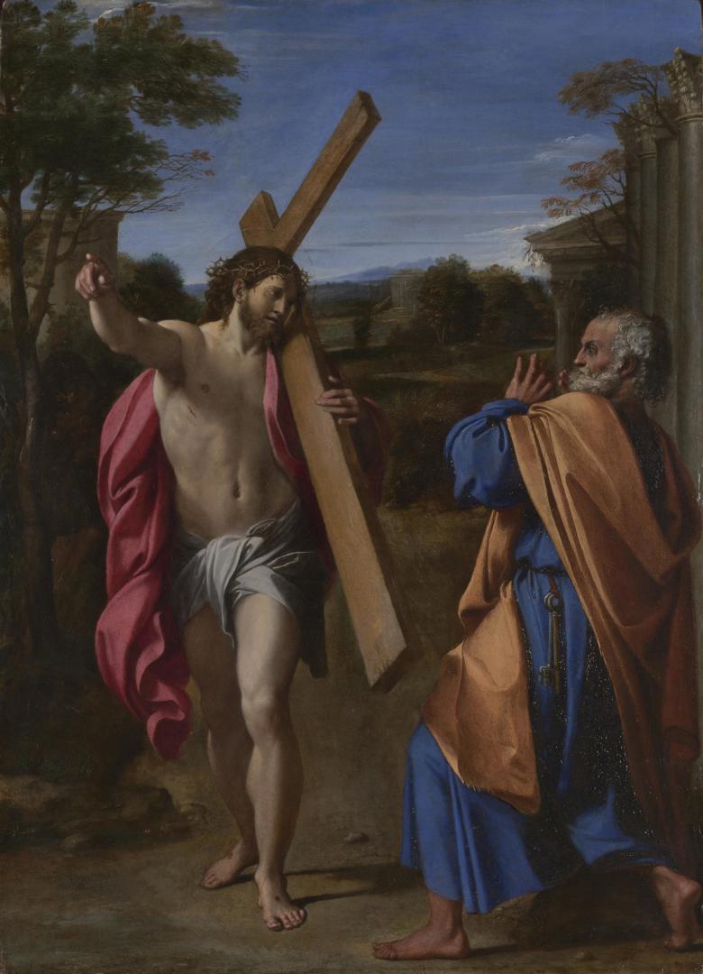 Christ appearing to Saint Peter on the Appian Way by Annibale Carracci