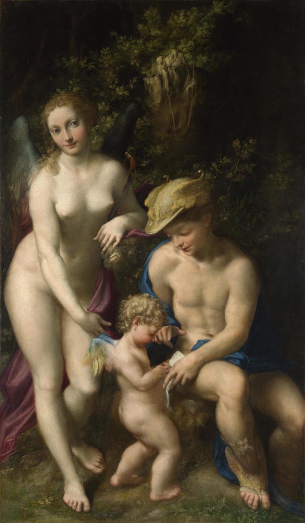 Venus with Mercury and Cupid ('The School of Love') by Correggio
