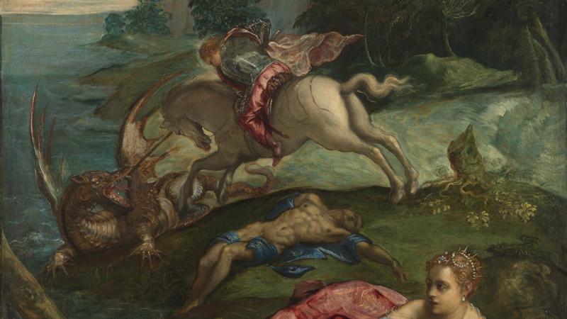 Jacopo Tintoretto, 'Saint George and the Dragon', about 1555