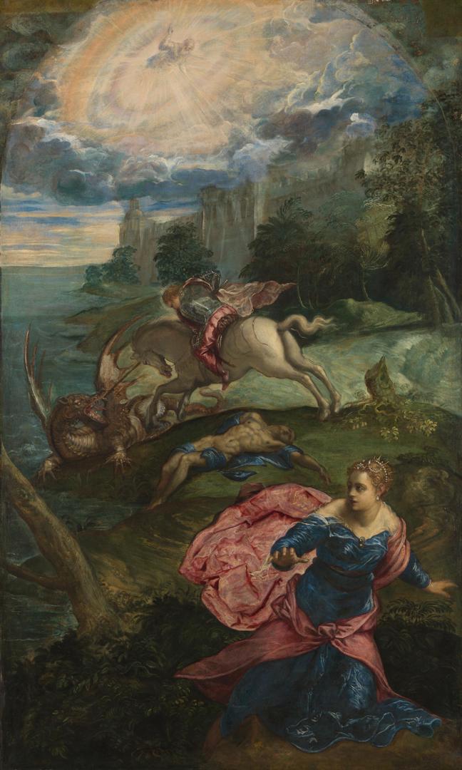 Saint George and the Dragon by Jacopo Tintoretto