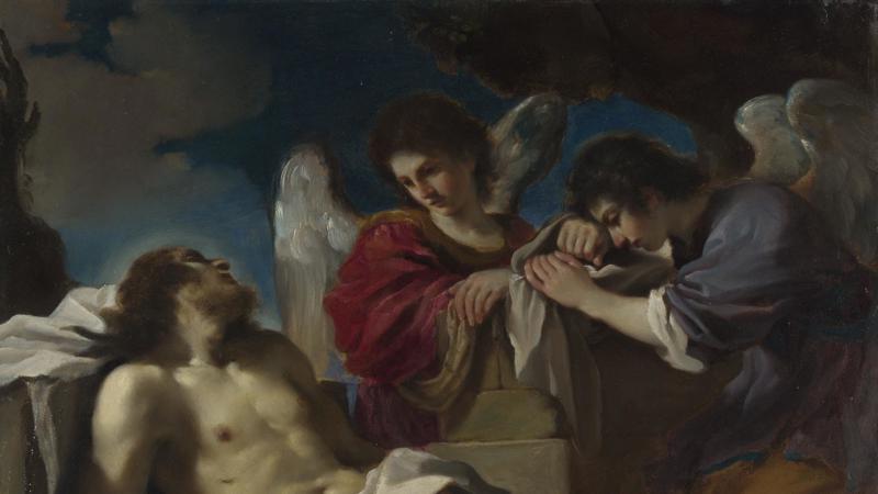 Guercino, 'The Dead Christ mourned by Two Angels', about 1617-18