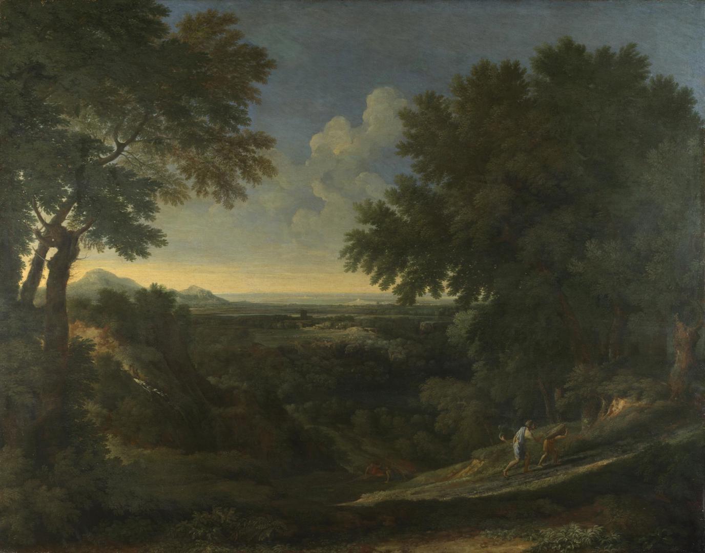 Landscape with Abraham and Isaac by Gaspard Dughet