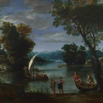 Landscape with a River and Boats