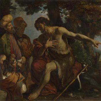 Saint John the Baptist preaching in the Wilderness