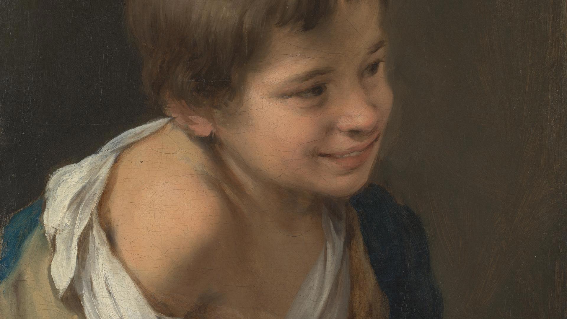 A Peasant Boy leaning on a Sill by Bartolomé Esteban Murillo