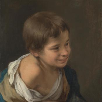 A Peasant Boy leaning on a Sill