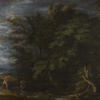 Landscape with Mercury and the Dishonest Woodman