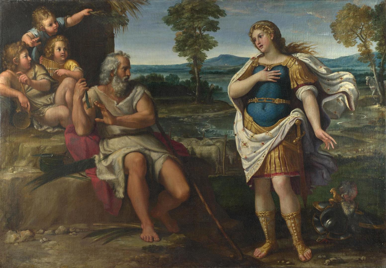 Erminia takes Refuge with the Shepherds by Circle of Annibale Carracci