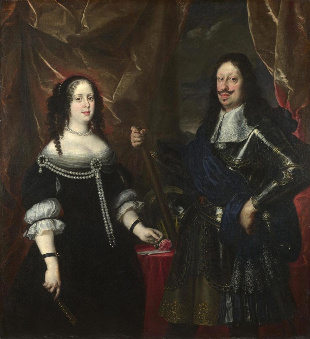 The Grand Duke Ferdinand II of Tuscany and his Wife by Justus Sustermans
