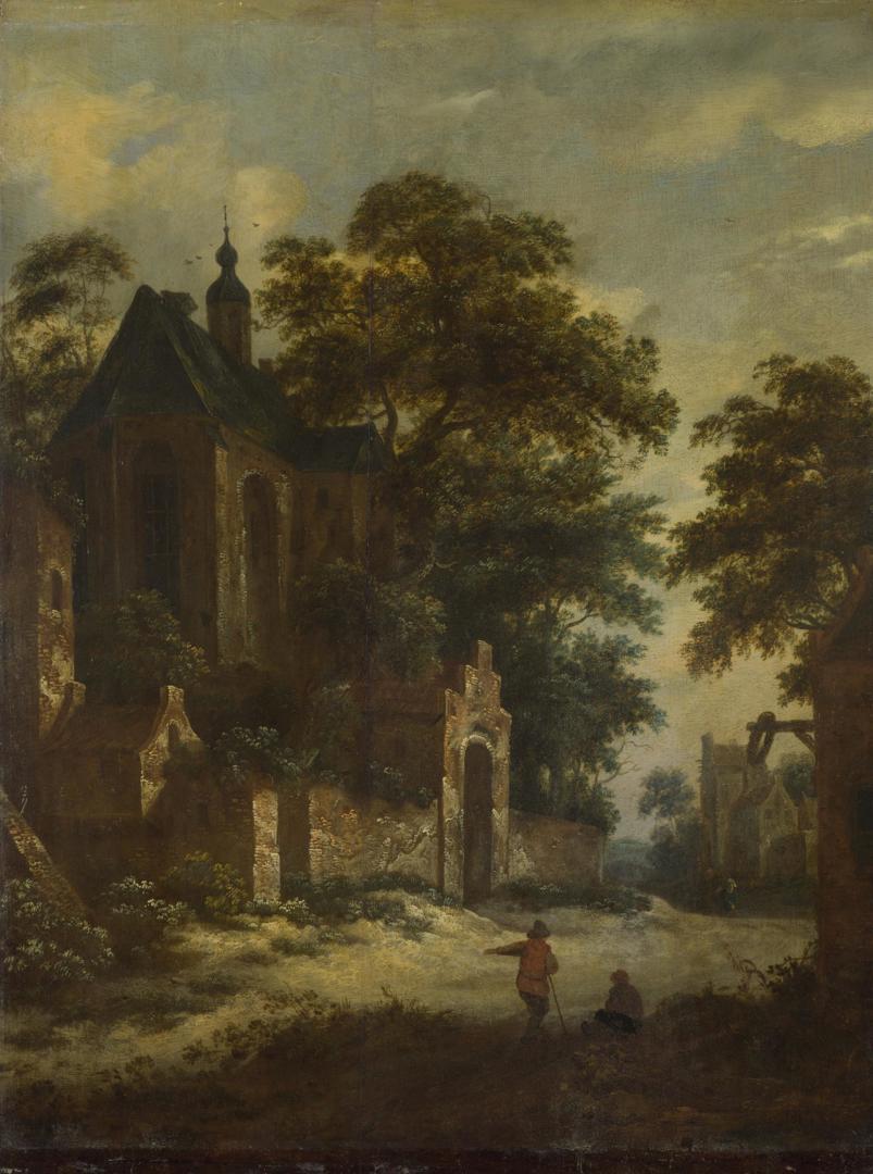 A View of a Village by Roelof van Vries