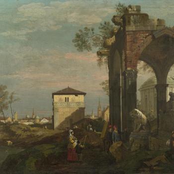 A Caprice Landscape with Ruins