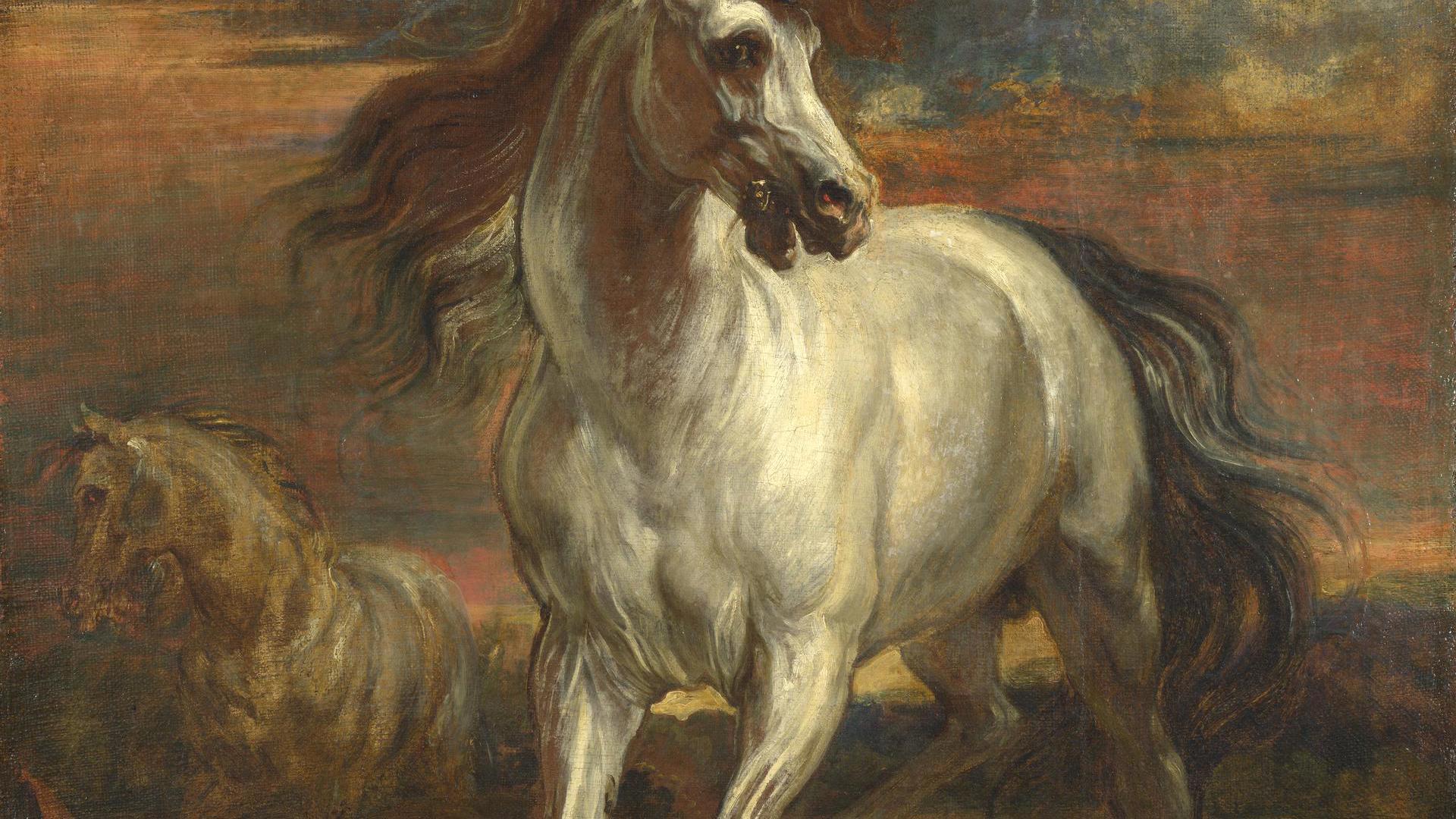 The Horses of Achilles by Style of Anthony van Dyck