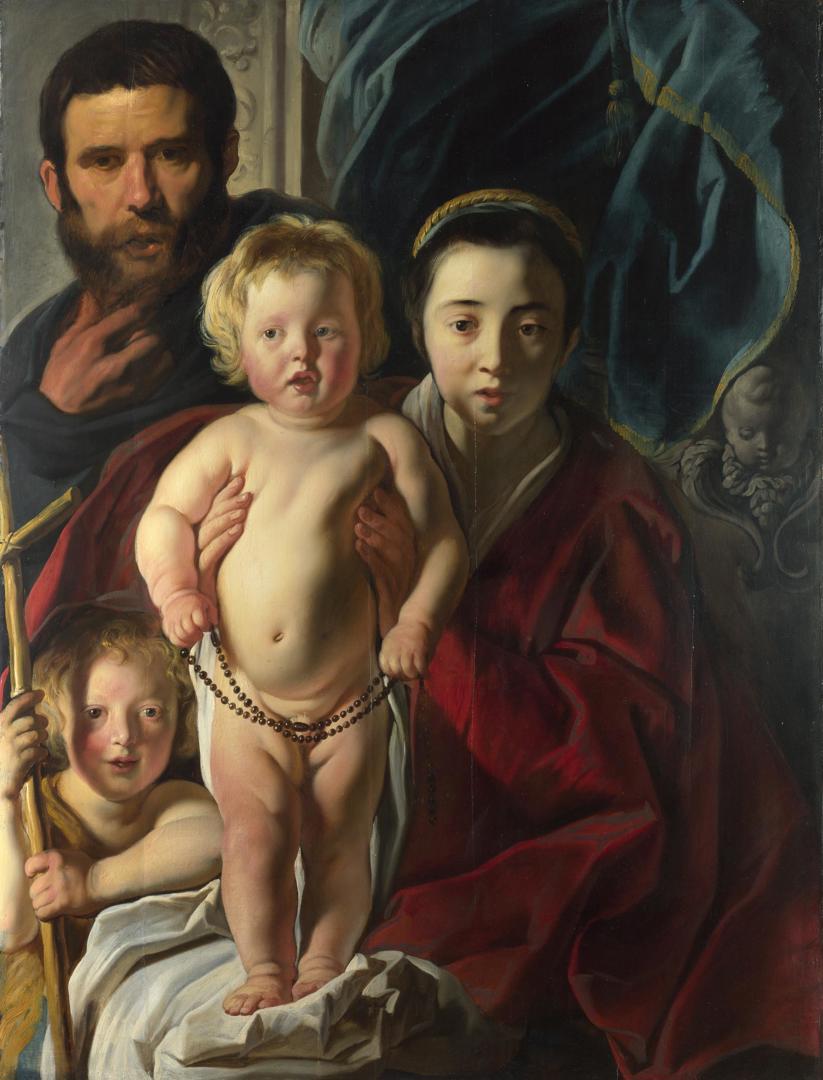 The Holy Family and Saint John the Baptist by Jacob Jordaens