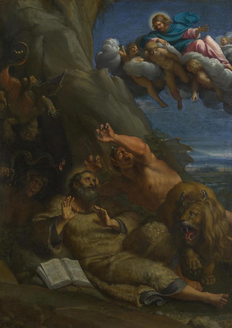 Christ appearing to Saint Anthony Abbot by Annibale Carracci