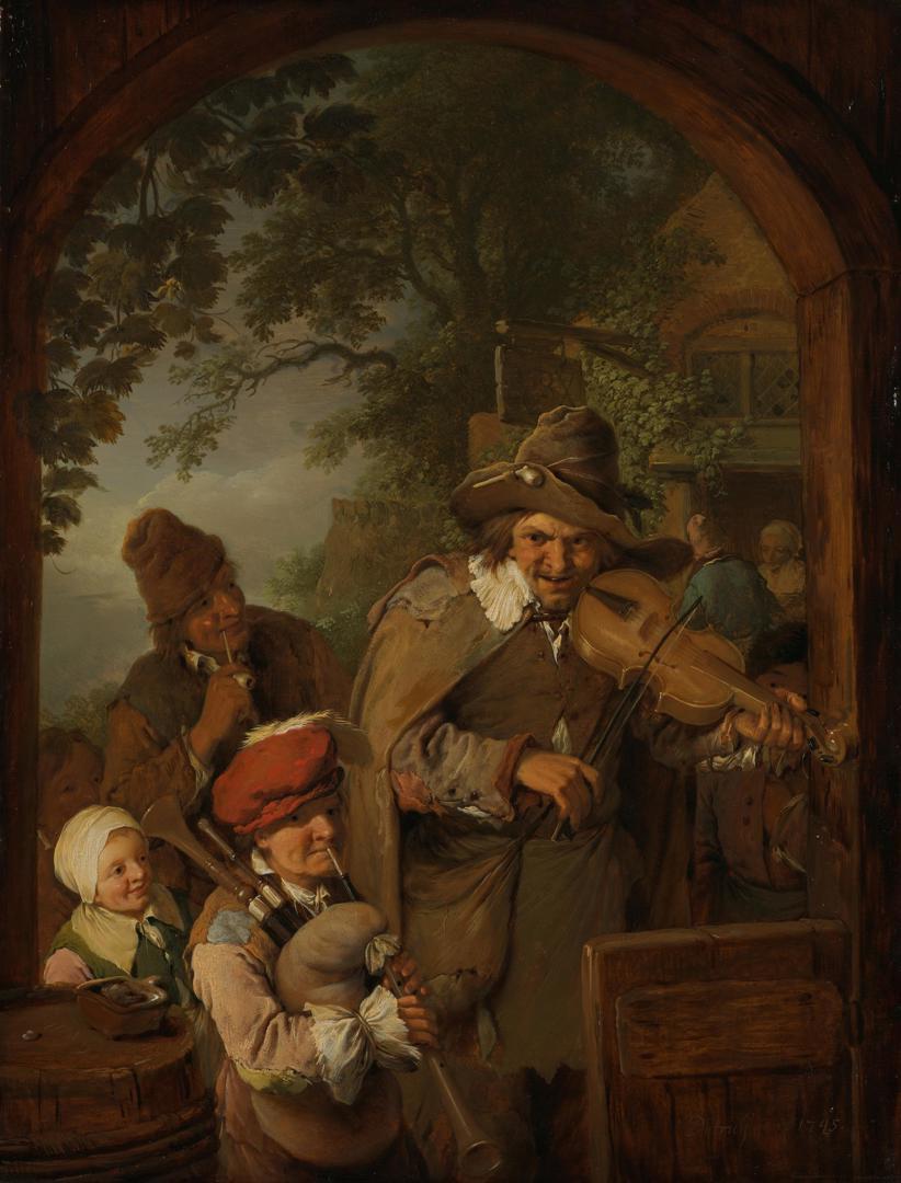 The Wandering Musicians by Christian Wilhelm Ernst Dietrich