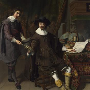 Portrait of Constantijn Huygens and his (?) Clerk