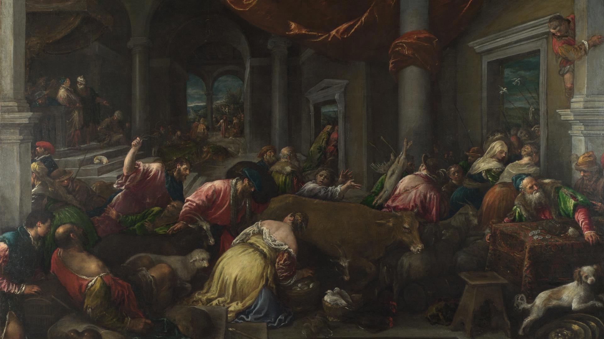 The Purification of the Temple by Jacopo Bassano and workshop