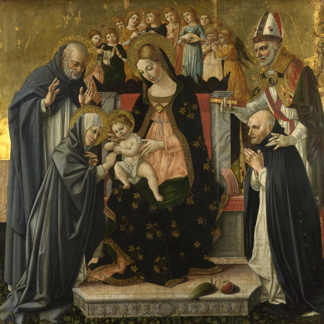 The Marriage of Saint Catherine of Siena by Lorenzo d'Alessandro da Sanseverino
