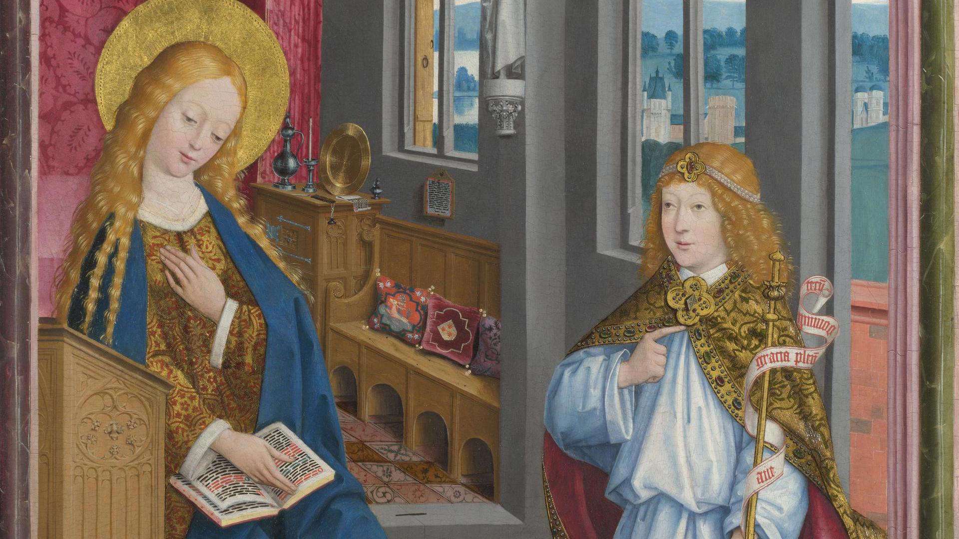 The Annunciation by Master of Liesborn