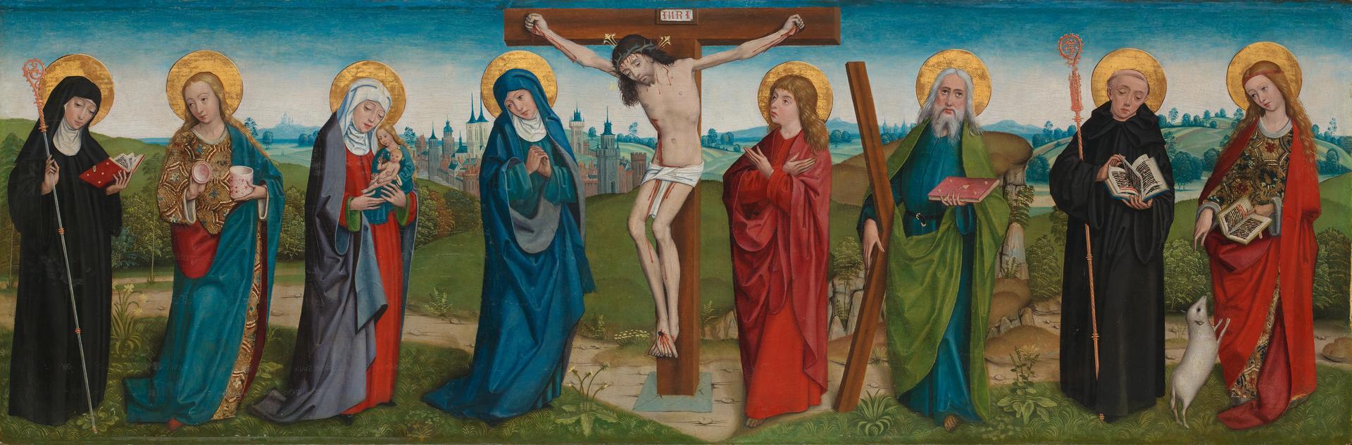The Crucifixion with Saints by Probably by the Master of Liesborn