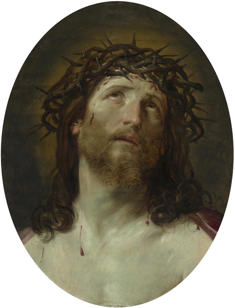 Head of Christ Crowned with Thorns by After Guido Reni
