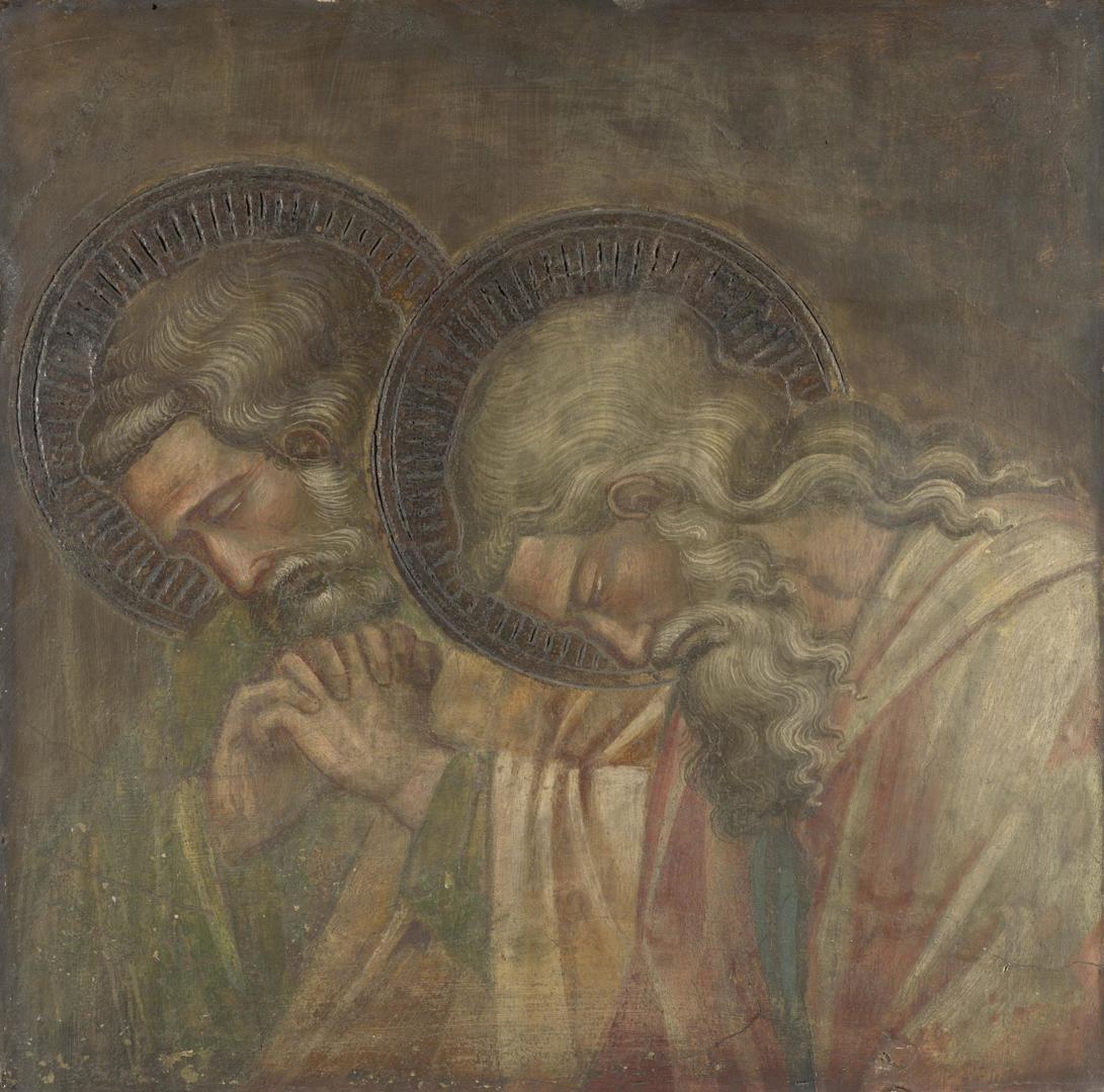 Two Haloed Mourners by Spinello Aretino