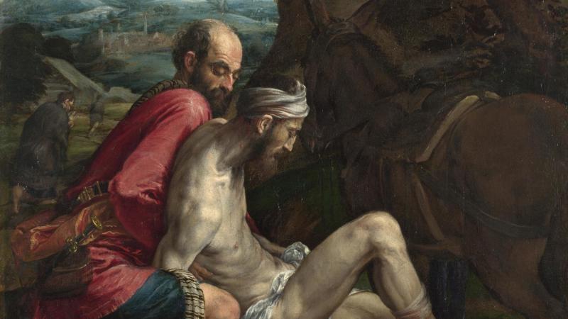 Jacopo Bassano, 'The Good Samaritan', about 1562-3