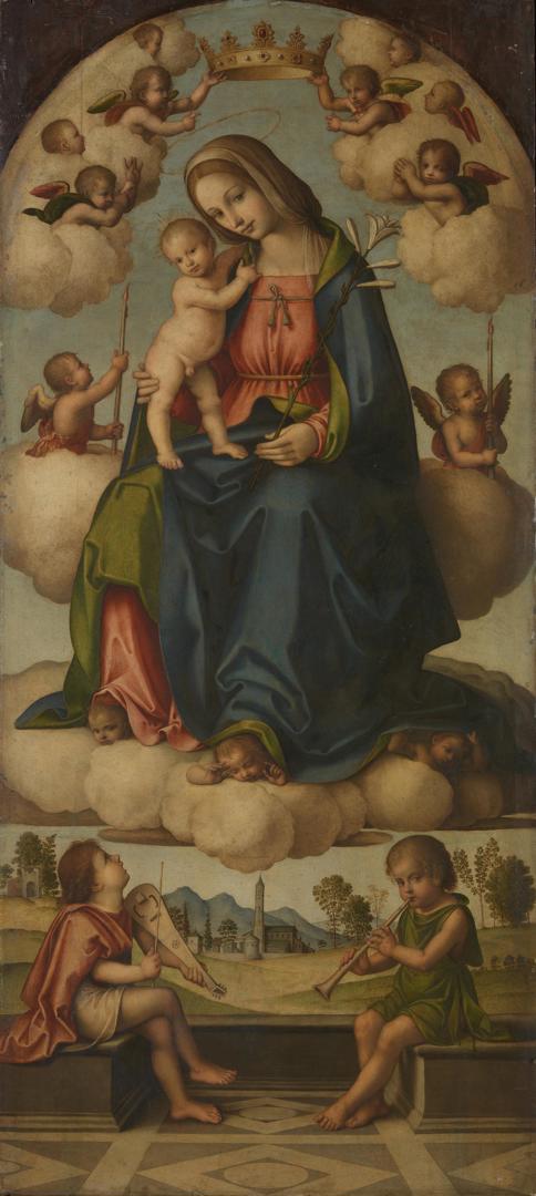 The Virgin and Child in Glory by Giovanni Battista Bertucci the Elder