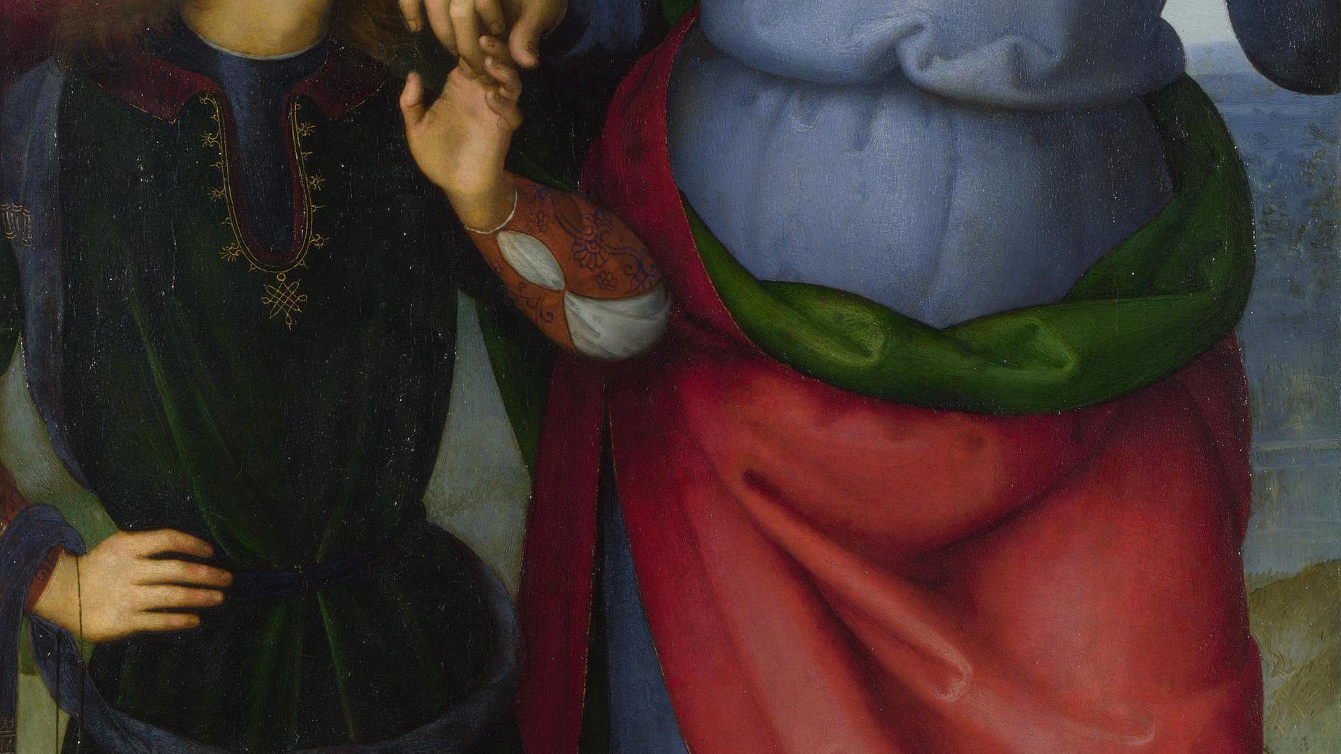 The Archangel Raphael with Tobias by Pietro Perugino
