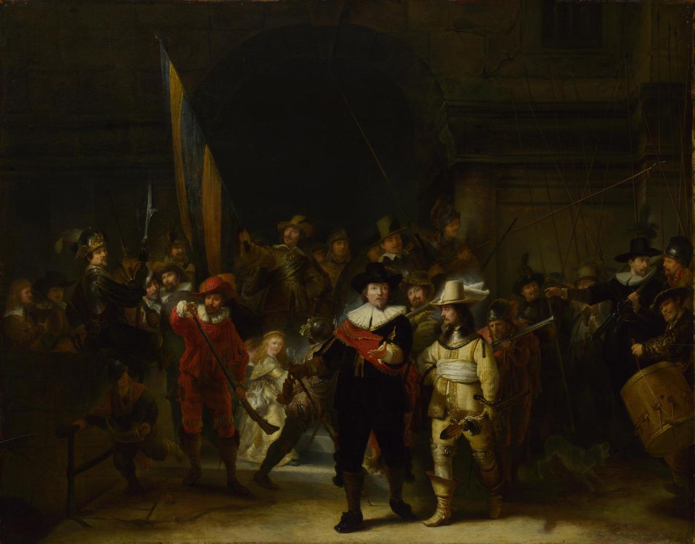 The Company of Captain Banning Cocq ('The Nightwatch') by Gerrit Lundens, after Rembrandt