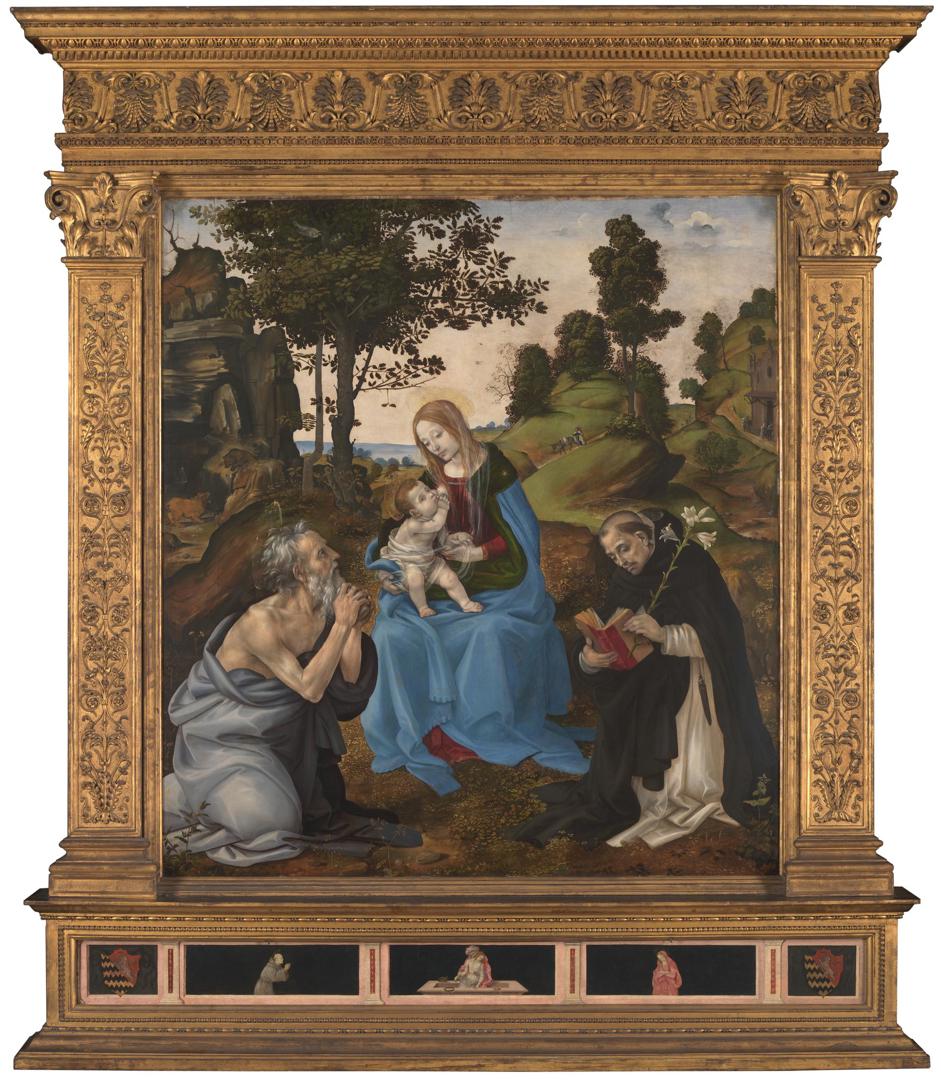 The Virgin and Child with Saints Jerome and Dominic by Filippino Lippi